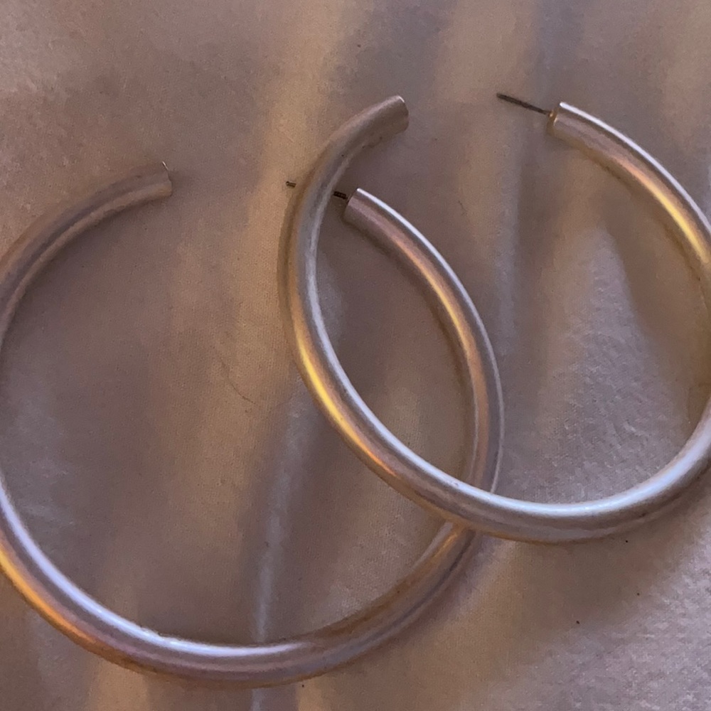 Fab’rik silver hoop earrings